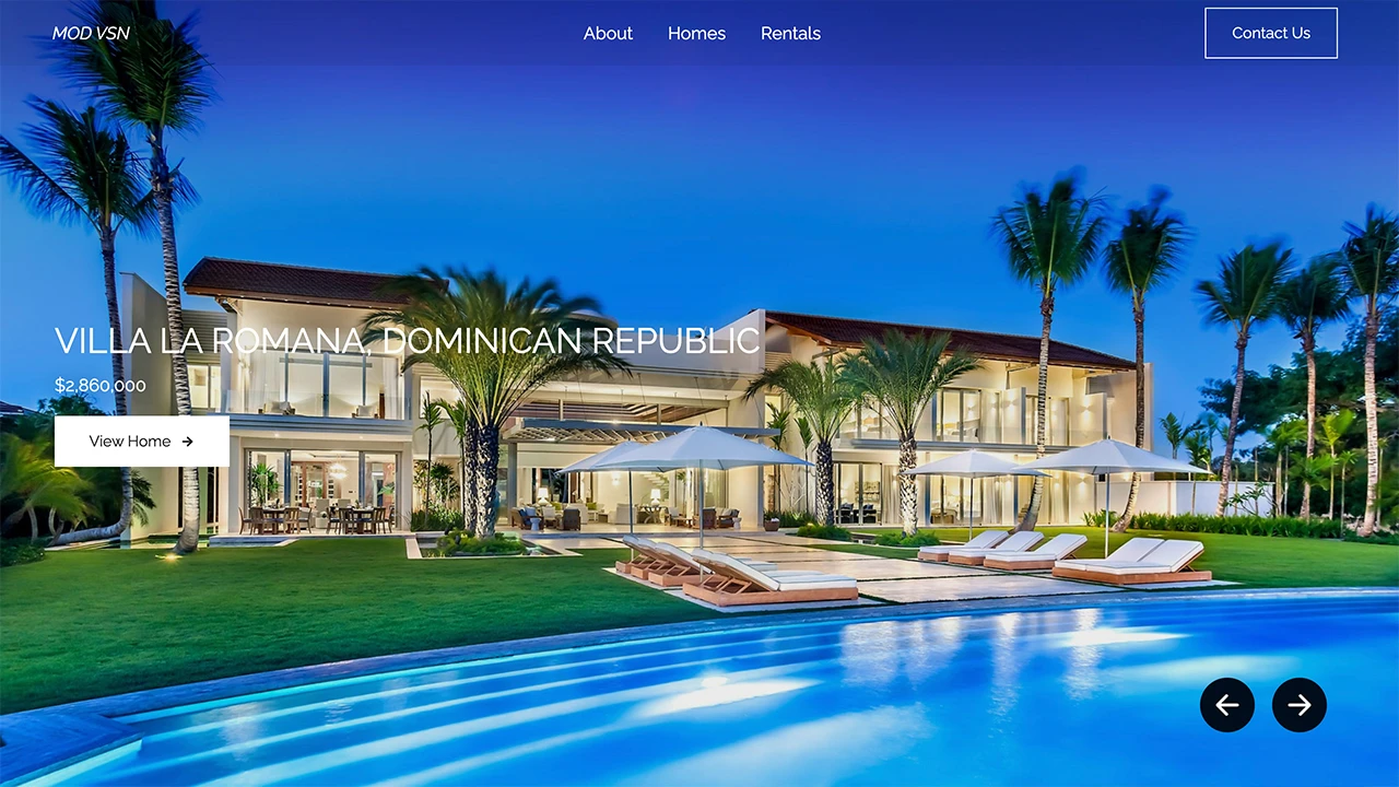 luxary real estate react responsive website image