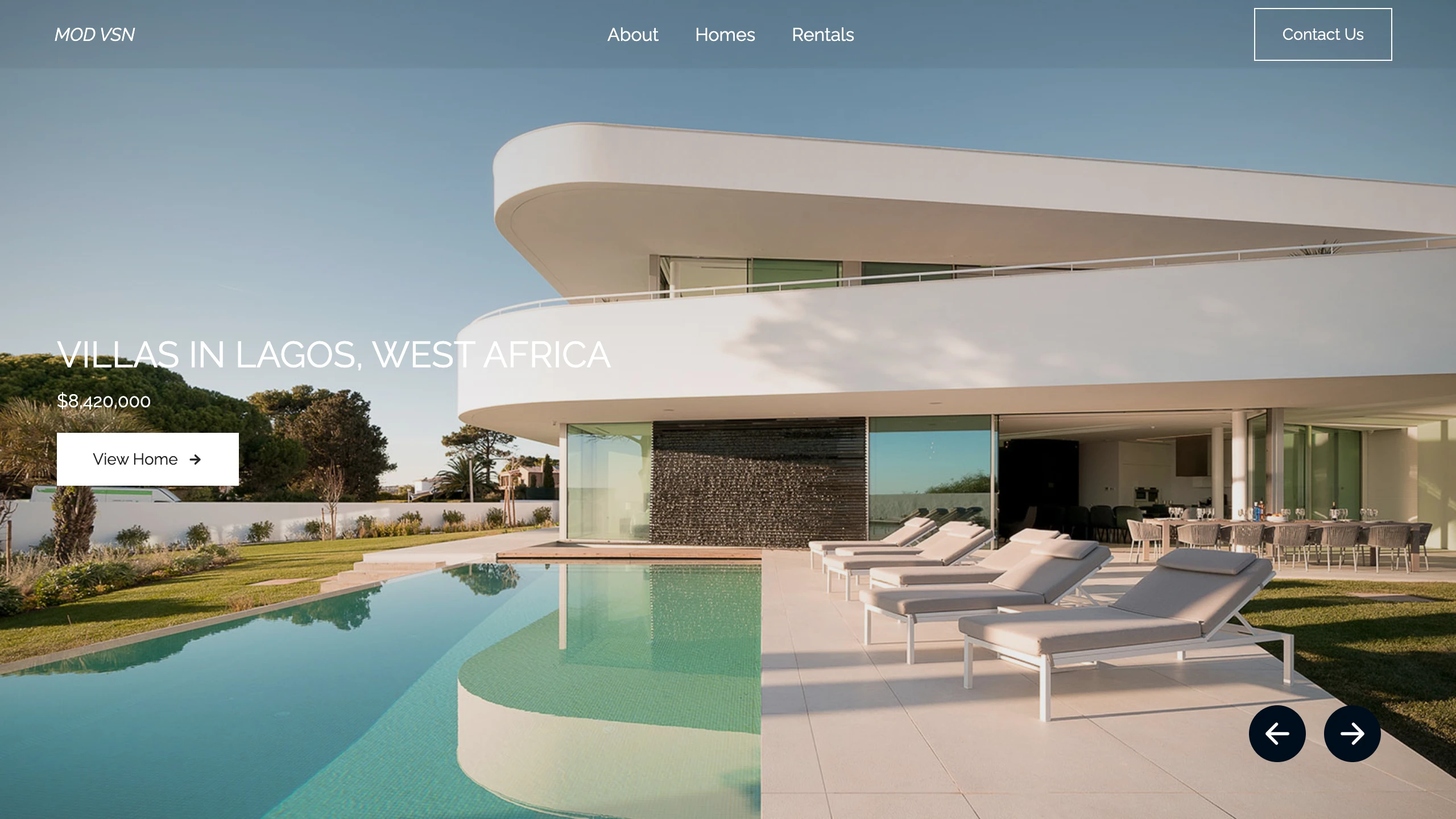 luxary real estate react responsive website image