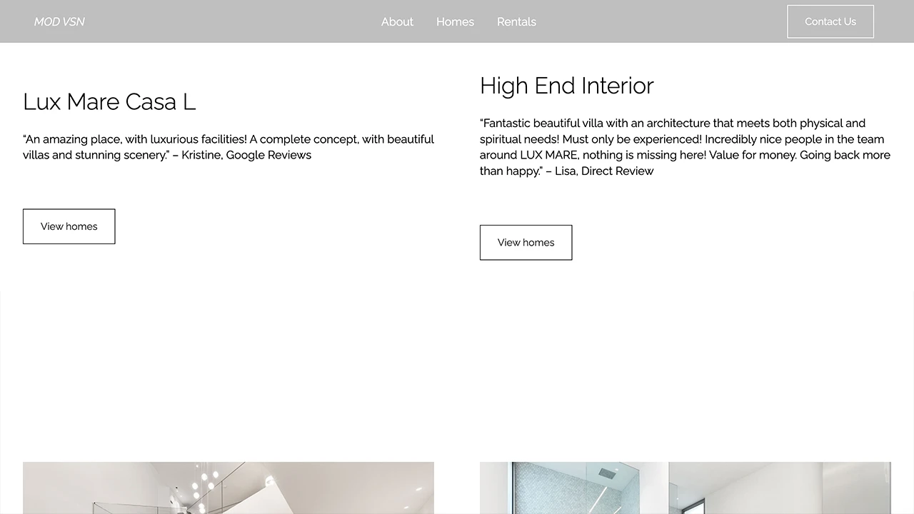 luxary real estate react responsive website image