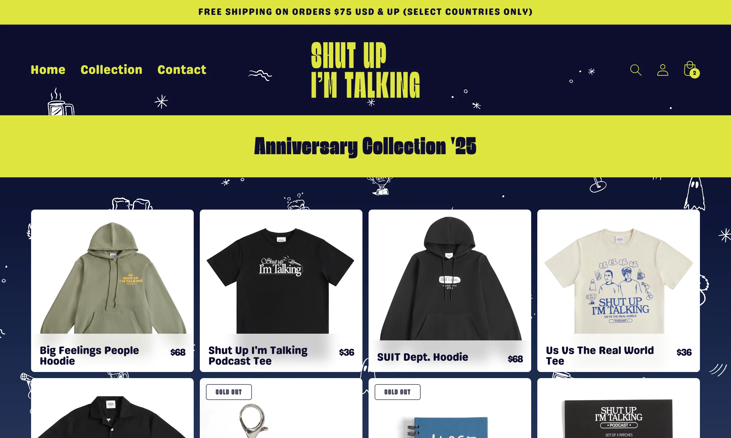 Shut Up I'm Talking Website image